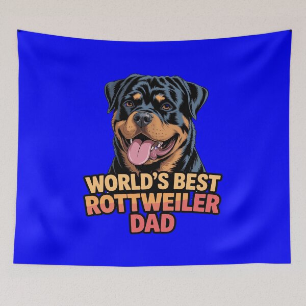 Item preview, Cute Dog Pet Owner Art Design World's Best  Rottweiler Dad designed and sold by fantasticdesign.