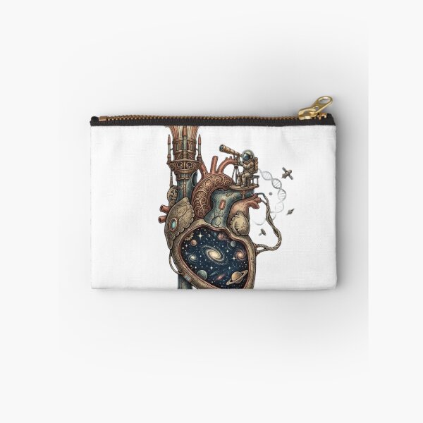 Item preview, Steampunk Galaxy Heart Mechanical Anatomy Art designed and sold by JeevanStickers.