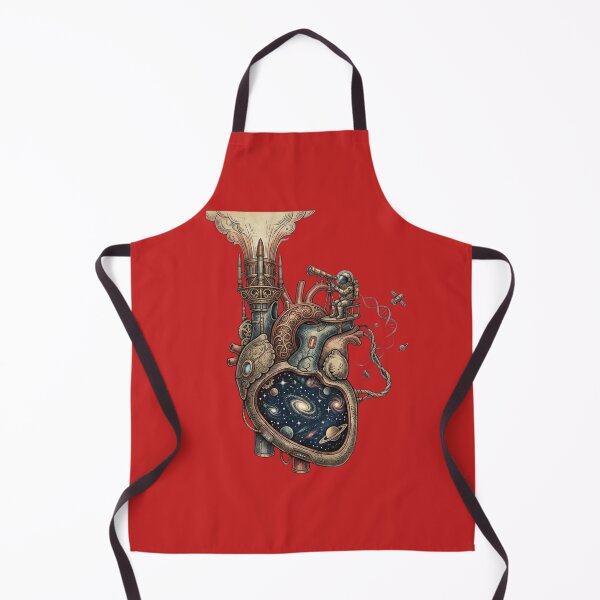 Item preview, Steampunk Galaxy Heart Mechanical Anatomy Art designed and sold by JeevanStickers.