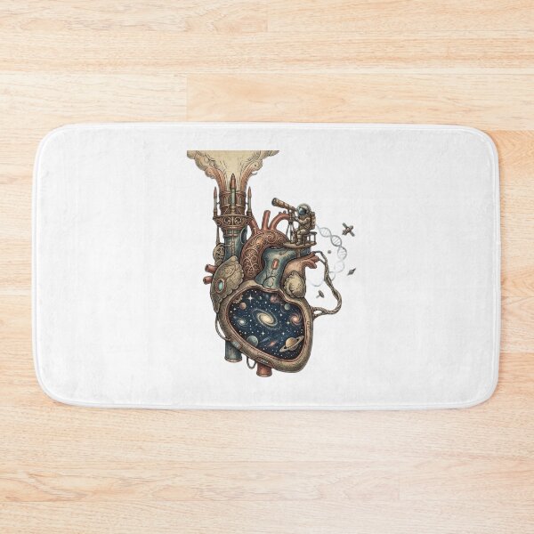 Item preview, Steampunk Galaxy Heart Mechanical Anatomy Art designed and sold by JeevanStickers.