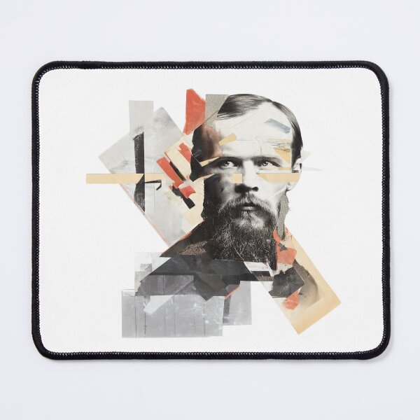 Item preview, Dostoevsky – Cubist Collage Portrait Art Print | Russian Literature Crime and Punishment Poster designed and sold by OzzFrequency.