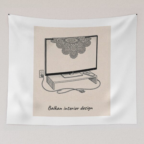 Item preview, Balkan Interior Design – Funny Balkan TV Decor designed and sold by Mastalina99.
