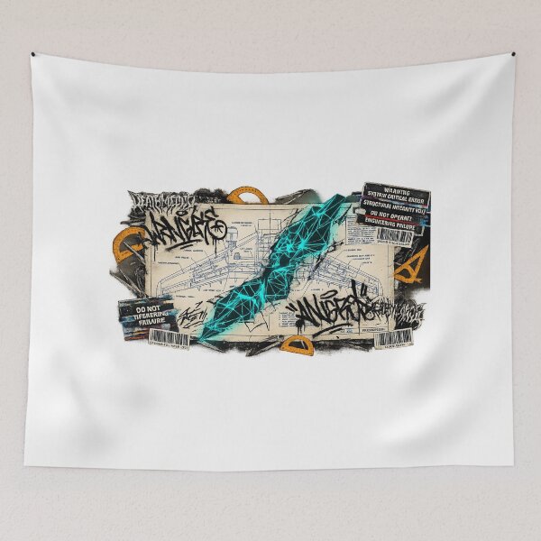 Item preview, Edgy Mechanical Flight Blueprint designed and sold by krish-prints.