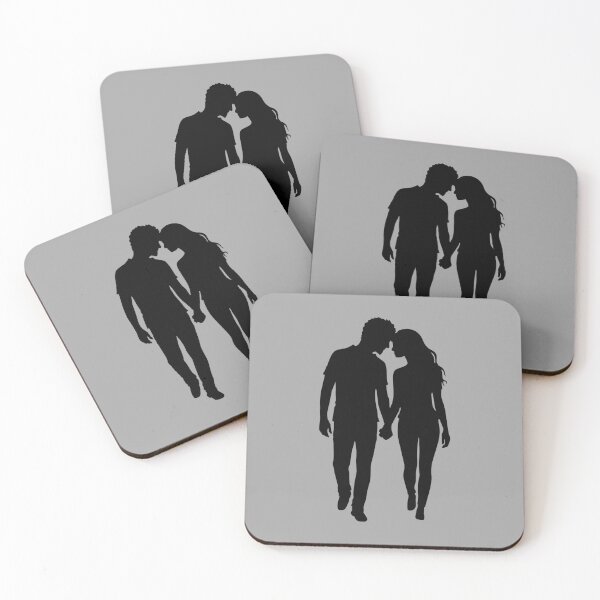 Item preview, Couple Silhouette Love Romance Together Valentines designed and sold by shirt-o-mat.