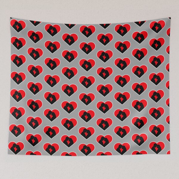 Item preview, Couple Silhouette Love Romance Together Valentines designed and sold by shirt-o-mat.
