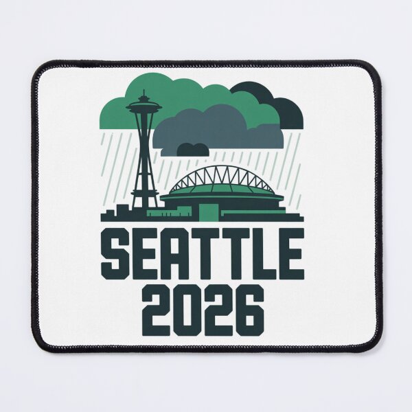 Item preview, Seattle 2026  Space Needle Stadium Skyline T-Shirt V12 designed and sold by DarylWelsh2024.
