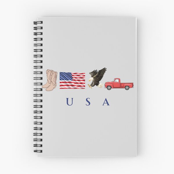 Item preview, USA Patriotic Symbols Cowboy Boots Eagle Red Pickup Truck designed and sold by tarzbol.