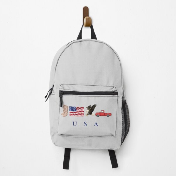 Item preview, USA Patriotic Symbols Cowboy Boots Eagle Red Pickup Truck designed and sold by tarzbol.