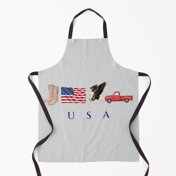Item preview, USA Patriotic Symbols Cowboy Boots Eagle Red Pickup Truck designed and sold by tarzbol.
