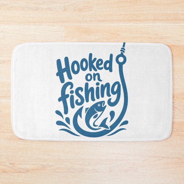 Item preview, Hooked on fishing designed and sold by heptenart.
