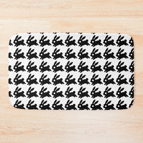 Item preview, Cute Running Black Bunny Sticker – Kawaii Chibi Rabbit Minimalist Aesthetic Design designed and sold by BestChoiceService.