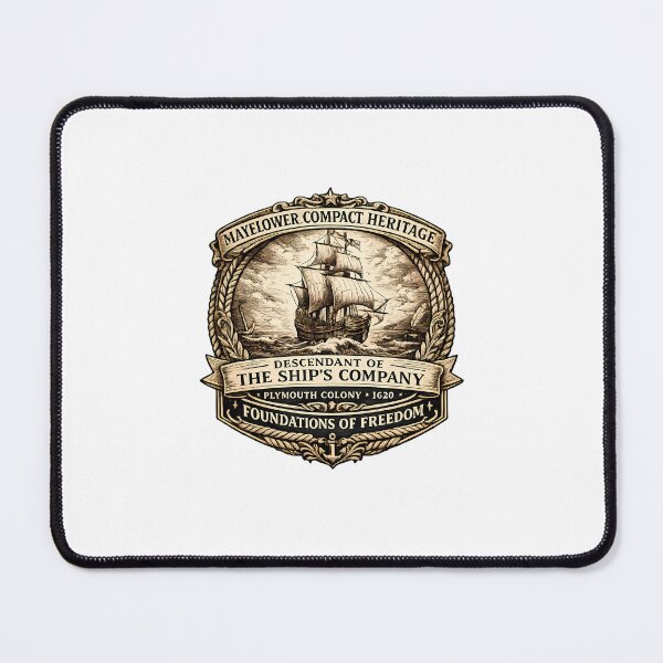 Item preview, Mayflower Compact Heritage Descendant Of The Ship's Company designed and sold by chattsuede.