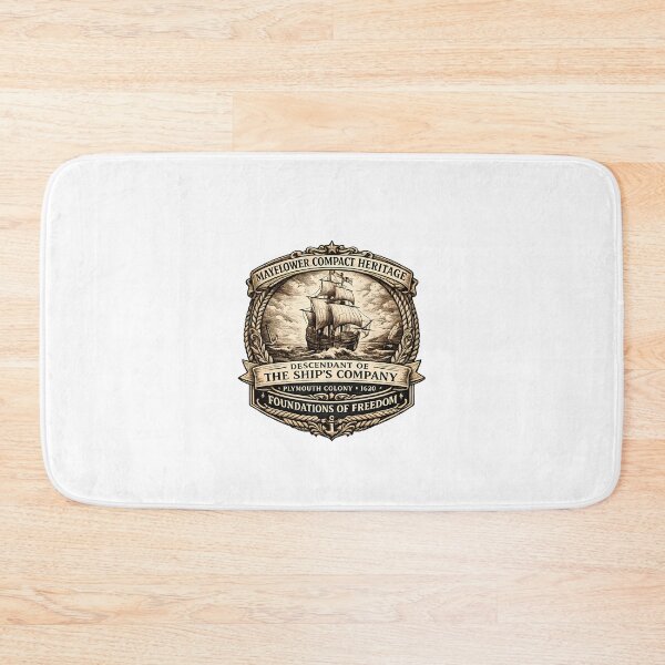 Item preview, Mayflower Compact Heritage Descendant Of The Ship's Company designed and sold by chattsuede.