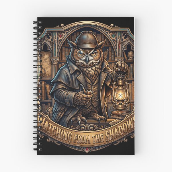 Item preview, Inspector Hoot – Gothic Owl Detective Dark Academia Design designed and sold by veloramode.