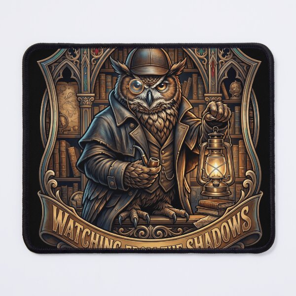 Item preview, Inspector Hoot – Gothic Owl Detective Dark Academia Design designed and sold by veloramode.