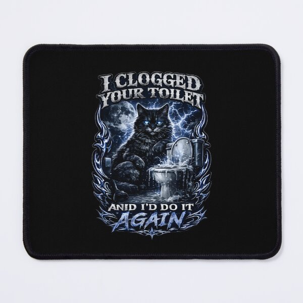 Item preview, I Clogged Your Toilet Funny Cat Meme Design designed and sold by Lina Caro.