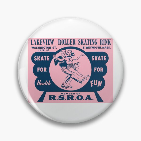 Item preview, Lakeview Roller Skating Rink East Weymouth Massachusetts  Roller Skating Rink Sticker Decal Label designed and sold by tislord.