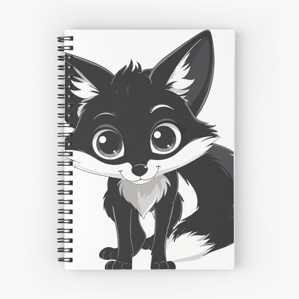 Item preview, Cute Black Fox Sticker – Kawaii Chibi Cartoon Animal Aesthetic Design designed and sold by BestChoiceService.