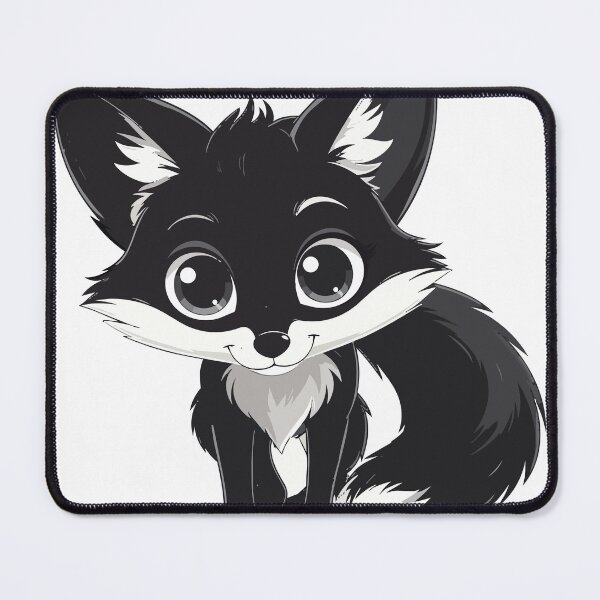 Item preview, Cute Black Fox Sticker – Kawaii Chibi Cartoon Animal Aesthetic Design designed and sold by BestChoiceService.