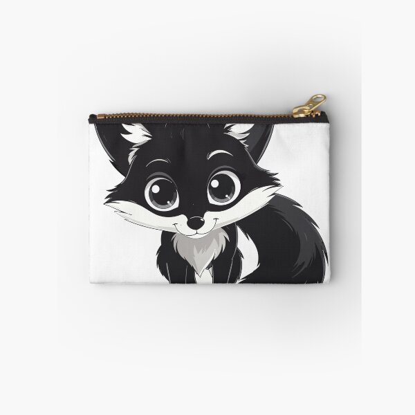 Item preview, Cute Black Fox Sticker – Kawaii Chibi Cartoon Animal Aesthetic Design designed and sold by BestChoiceService.