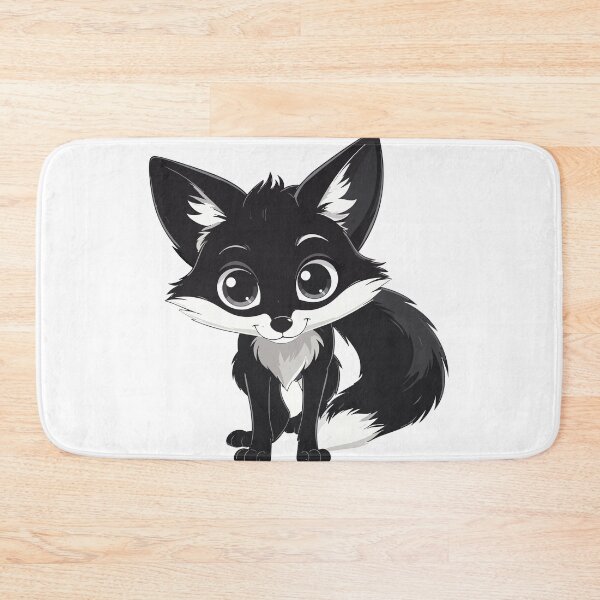 Item preview, Cute Black Fox Sticker – Kawaii Chibi Cartoon Animal Aesthetic Design designed and sold by BestChoiceService.