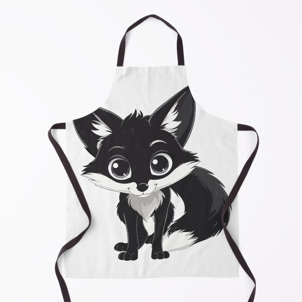 Item preview, Cute Black Fox Sticker – Kawaii Chibi Cartoon Animal Aesthetic Design designed and sold by BestChoiceService.