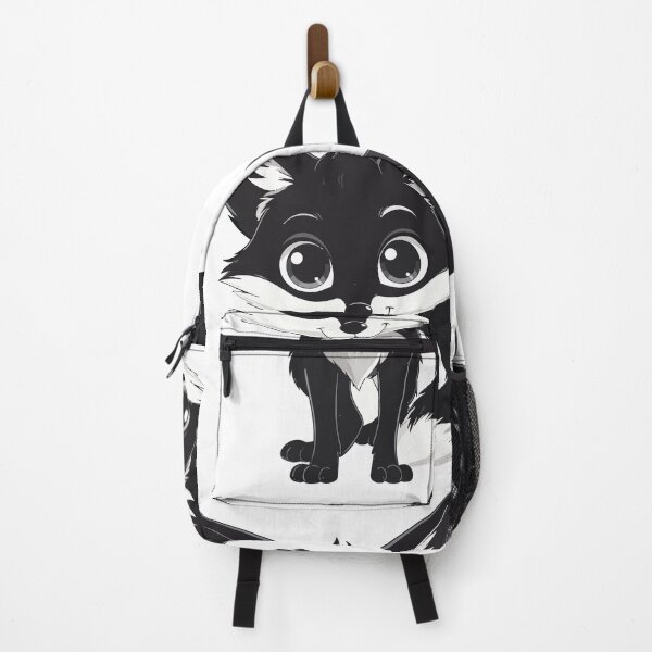 Item preview, Cute Black Fox Sticker – Kawaii Chibi Cartoon Animal Aesthetic Design designed and sold by BestChoiceService.