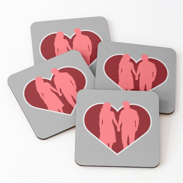Item preview, Couple Silhouette Love Romance Together Valentines designed and sold by shirt-o-mat.