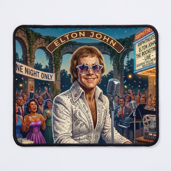 Item preview, ELTON JOHN - Timeless Piano Legend - Classic Pop Rock designed and sold by DBM Photo Art 1.