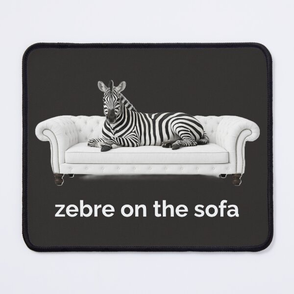 Item preview, zebra on a sofa designed and sold by Matieres au singulier.