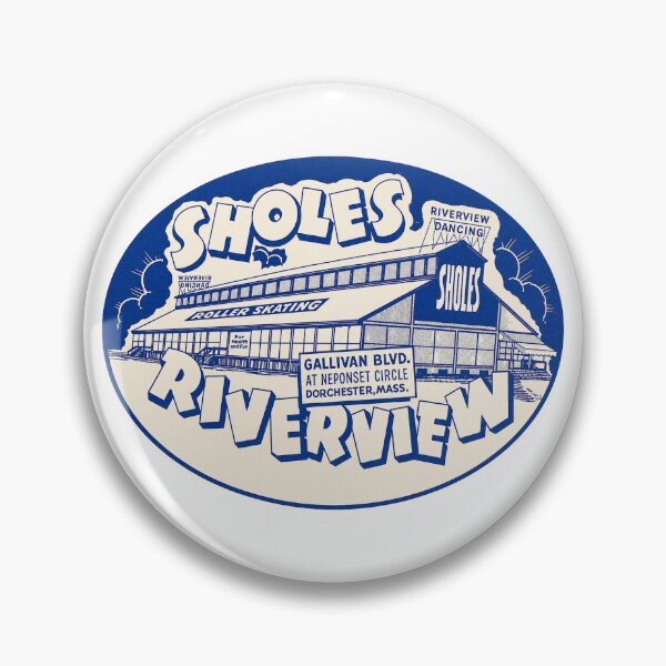Item preview, Sholes Riverview Dorchester Massachusetts Roller Skating Rink Sticker Decal Label Design 2 designed and sold by tislord.