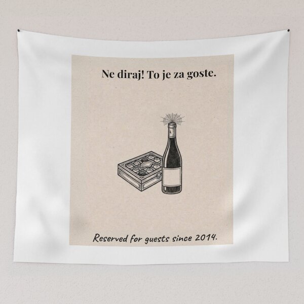 Item preview, Reserved for Guests Since 2014 – Funny Balkan Family Design designed and sold by Mastalina99.
