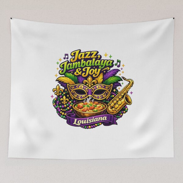 Item preview, Louisiana Jazz Jambalaya Mardi Gras Celebration designed and sold by Dresut.