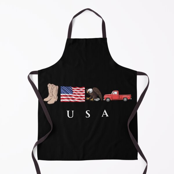 Item preview, USA Patriotic Symbols Cowboy Boots Eagle Red Pickup Truck designed and sold by tarzbol.