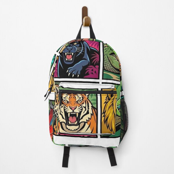 Item preview, Wild Jungle Animals Pop Art Collage designed and sold by redsharkuk.