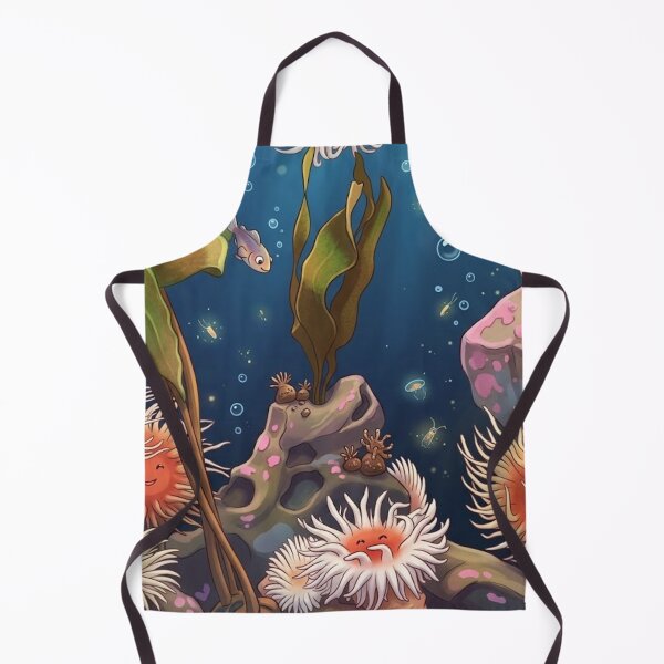 Item preview, A vibrant glowing oranges and creamy whites of the sea anemones designed and sold by AirCrayons27.