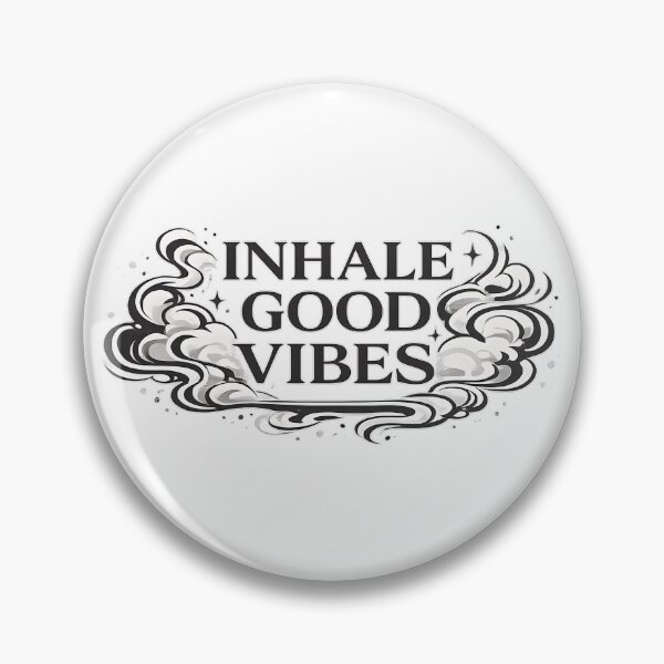 Item preview, Inhale Good Vibes – Minimal Vape Typography Design designed and sold by House of Taste Vape Designs.