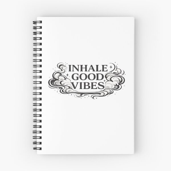 Item preview, Inhale Good Vibes – Minimal Vape Typography Design designed and sold by House of Taste Vape Designs.