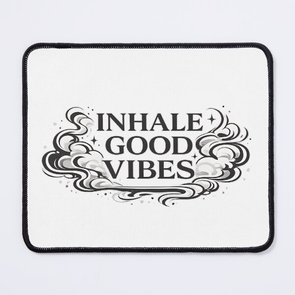 Item preview, Inhale Good Vibes – Minimal Vape Typography Design designed and sold by House of Taste Vape Designs.