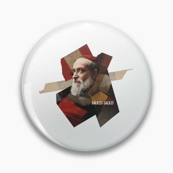 Item preview, Galileo – Father of Science Collage Portrait Art Print | Astronomy Physics Renaissance Poster designed and sold by OzzFrequency.