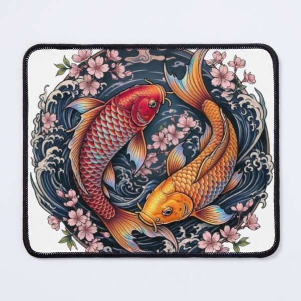 Item preview, Japanese Koi Sakura Tattoo Art designed and sold by PixelStyle Studio.