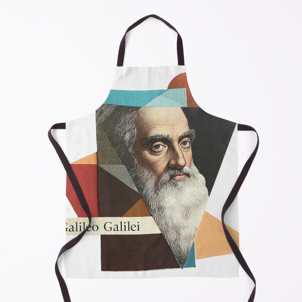 Item preview, Galileo – Father of Science Collage Portrait Art Print | Astronomy Physics Renaissance Poster designed and sold by OzzFrequency.