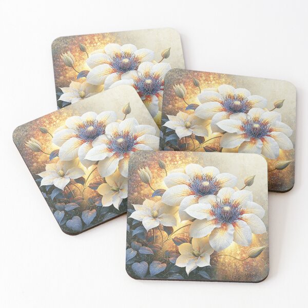 Item preview, The Solar Anemone Clematis designed and sold by bloorose.