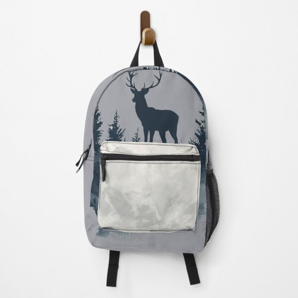 Item preview, Watercolor Stag and Moon Silhouette | Enchanted Forest Art designed and sold by Biedroneczka.