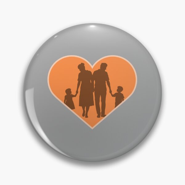 Item preview, Family Silhouette Colorful Modern Fun Together Love designed and sold by shirt-o-mat.