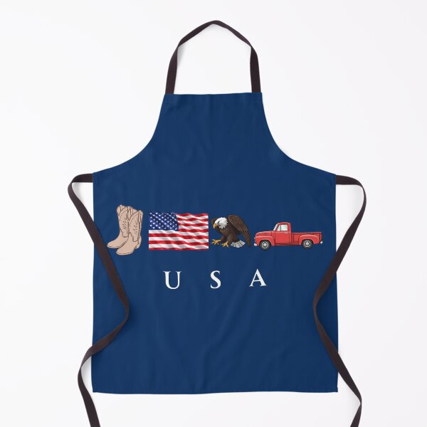 Item preview, USA Patriotic Symbols Cowboy Boots Eagle Red Pickup Truck designed and sold by tarzbol.
