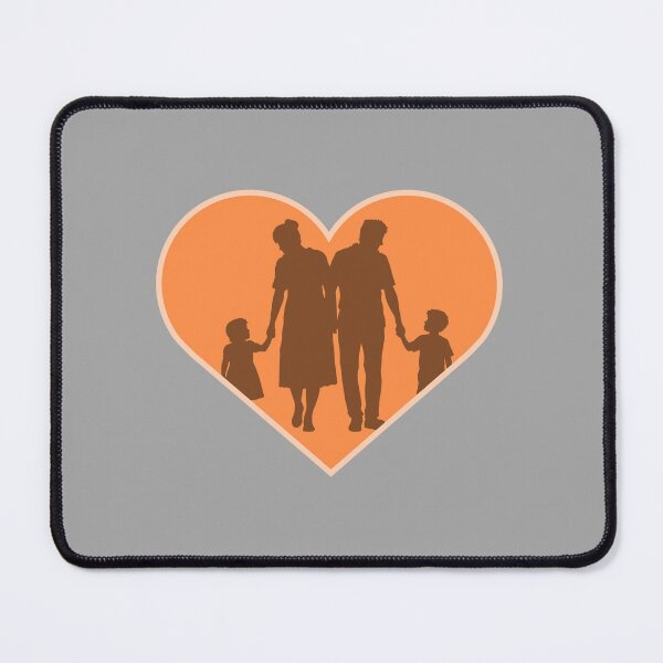 Item preview, Family Silhouette Colorful Modern Fun Together Love designed and sold by shirt-o-mat.