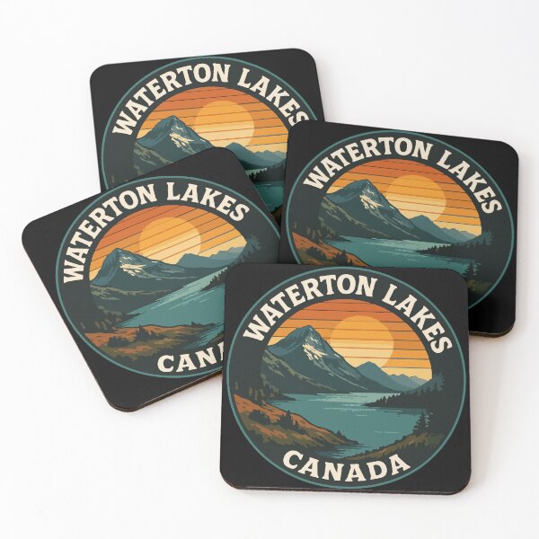 Item preview, Waterton Lakes National Park Canada Retro Travel designed and sold by TomFrontierArt.