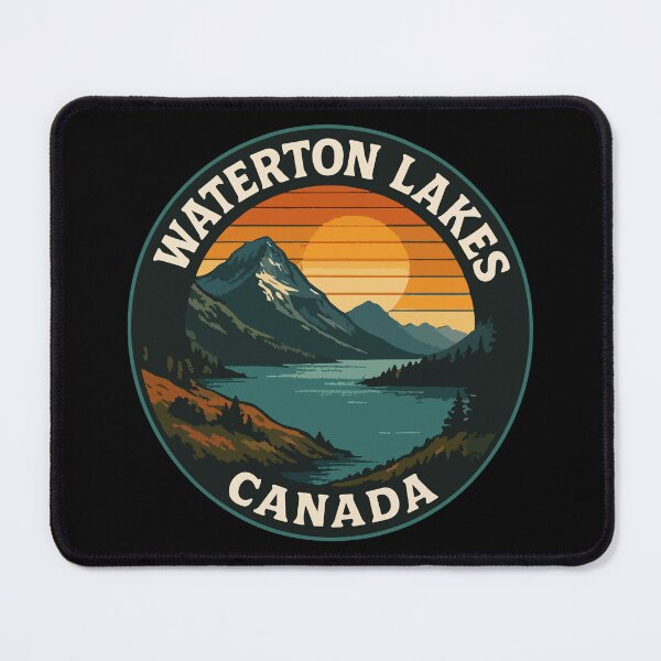 Item preview, Waterton Lakes National Park Canada Retro Travel designed and sold by TomFrontierArt.