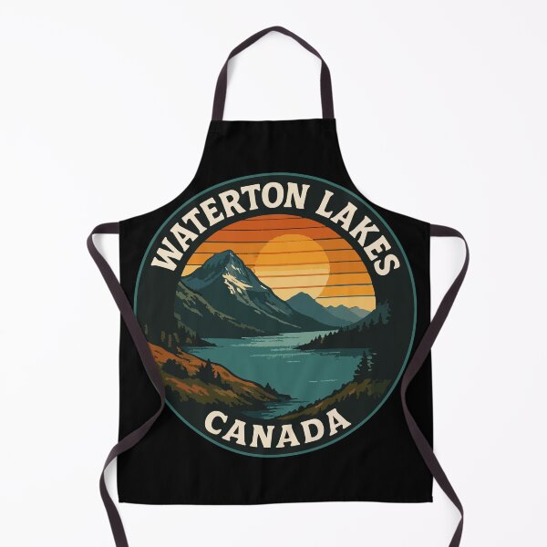 Item preview, Waterton Lakes National Park Canada Retro Travel designed and sold by TomFrontierArt.